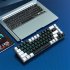 V800 Mechanical Gaming Keyboard LED Backlit Compact 68 Keys Mini Wired Office Keyboard Black White