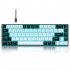 V800 Mechanical Gaming Keyboard LED Backlit Compact 68 Keys Mini Wired Office Keyboard Black White