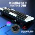 V800 Mechanical Gaming Keyboard LED Backlit Compact 68 Keys Mini Wired Office Keyboard Black White