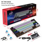 V800 Mechanical Gaming Keyboard LED Backlit Compact 68 Keys Mini Wired Keyboard
