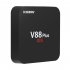 V88 Plus TV Box   4K Resolution  3D Movie Support  Android OS  Google Play  Quad Core CPU  2GB RAM  KODI TV with American Plug