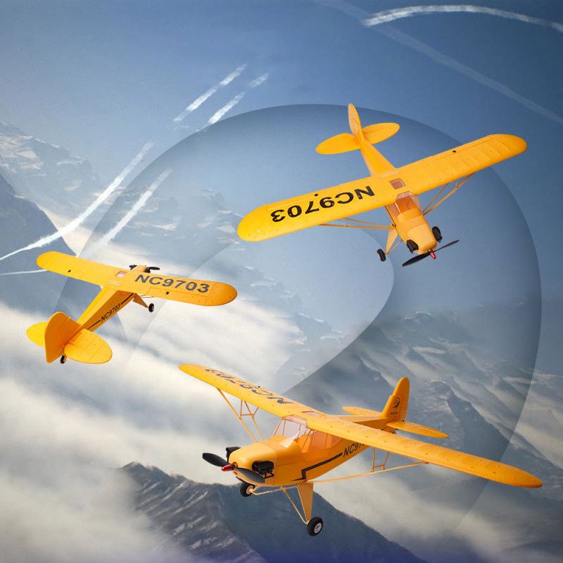 FX9703 5CH J3 Simulation Fighter Model 6-shaft Gyro Fixed-Wing 3D Stunts 2S Brushless EPP RC Airplane For Starter 