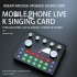 V8s Live Sound  Card  Set For Mixer Streaming Bluetooth compatible Sound Effects Mixer Board Music Recording Broadcast Tool Black V8S