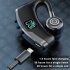V9 Pro Wireless Bluetooth Headset Led Smart Display Business Handsfree Earhook Earphones with Microphone Black