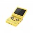 V90 Handheld Folding Game Console 3 0 Inch Screen with Built in 15000 Games 1020mAh Rechargeable Battery 64GB Yellow