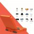 V90 Handheld Folding Game Console 3 0 Inch Screen with Built in 15000 Games 1020mAh Rechargeable Battery 64GB Yellow