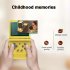 V90 Handheld Folding Game Console 3 0 Inch Screen with Built in 15000 Games 1020mAh Rechargeable Battery 64GB Yellow