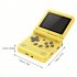 V90 Handheld Folding Game Console 3 0 Inch Screen with Built in 15000 Games 1020mAh Rechargeable Battery 64GB Yellow