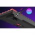 V900 Gaming Keyboard 61 Keys Wired Computer Keyboard With Colorful LED Backlight Keyboard For Laptop PC Tablet Red black mixed color light