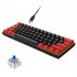 V900 Gaming Keyboard 61 Keys Wired Computer Keyboard With Colorful LED Backlight Keyboard For Laptop PC Tablet White black blue light