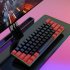 V900 Gaming Keyboard 61 Keys Wired Computer Keyboard With Colorful LED Backlight Keyboard For Laptop PC Tablet White black blue light