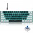 V900 Gaming Keyboard 61 Keys Wired Computer Keyboard With Colorful LED Backlight Keyboard For Laptop PC Tablet White black blue light