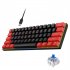 V900 Gaming Keyboard 61 Keys Wired Computer Keyboard With Colorful LED Backlight Keyboard For Laptop PC Tablet White black blue light