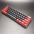 V900 Gaming Keyboard 61 Keys Wired Computer Keyboard With Colorful LED Backlight Keyboard For Laptop PC Tablet White black blue light