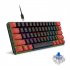 V900 Gaming Keyboard 61 Keys Wired Computer Keyboard With Colorful LED Backlight Keyboard For Laptop PC Tablet White black blue light