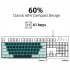 V900 Gaming Keyboard 61 Keys Wired Computer Keyboard With Colorful LED Backlight Keyboard For Laptop PC Tablet White black blue light