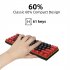 V900 Gaming Keyboard 61 Keys Wired Computer Keyboard With Colorful LED Backlight Keyboard For Laptop PC Tablet White black blue light