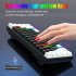V900 Gaming Keyboard 61 Keys Wired Computer Keyboard With Colorful LED Backlight Keyboard For Laptop PC Tablet White black blue light