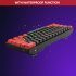 V900 Gaming Keyboard 61 Keys Wired Computer Keyboard With Colorful LED Backlight Keyboard For Laptop PC Tablet White black blue light