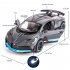 VB32603 1 Alloy Sports Car Model Ornaments Simulation Diecast Car With Sound Light For Kids Birthday Christmas Gifts grey