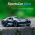 VB32603 1 Alloy Sports Car Model Ornaments Simulation Diecast Car With Sound Light For Kids Birthday Christmas Gifts green