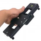 VELEDEG Camera Slider Portable Mini Hydraulic Damping for DSLR Camera Video Vlog Phones Gopro black
