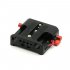 VELEDGE 15mm Camera BasePlate with ARRI Dovetail Plate black