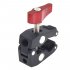 VELEDGE Multi function Ball Head Clamp Ball Mount Clamp Magic Arm Super Clamp w  1 4  20 Thread for GPS Phone Monitor Video Light red