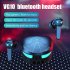 VG10 TWS Wireless Bluetooth Headset Gaming Earphones with Microphone Black