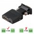 VGA Male to HDMI Female Adapter with Audio Adapter Cables 1080P for HDTV Monitor Projector black
