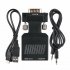VGA to HDMI 1080P AV Converter HDTV Audio Video Cable Adapter for PC DVD STB black VGA to HDMI