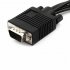 VGA to S Video Terminal Adapter Cable AV Converter Audio Video Adaptor Lotus head 3RCA black