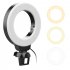 VIJIM CL06 Led Ring Light With Clip Fill Light Online Meeting Conference Light Mini 4  black