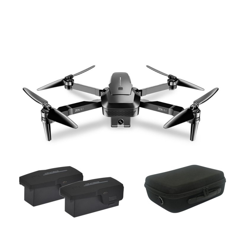 VISUO ZEN K1 Brush-less Dual Camera Optical Flow HD Zoom 4K Drone Folding Aerial Camera Quadcopter with Storage Bag Double battery