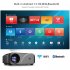 VIVIBRIGHT F10UP LCD Projector 2800lumens Bluetooth Android Projector 1280 720P Android 7 1 2GB 16GB Video Player W Speaker HDMI black European regulations