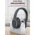 VJ901 Wireless Headphones Over Ear Wireless Headphones Foldable Lightweight Headset With TF Card Mode silver