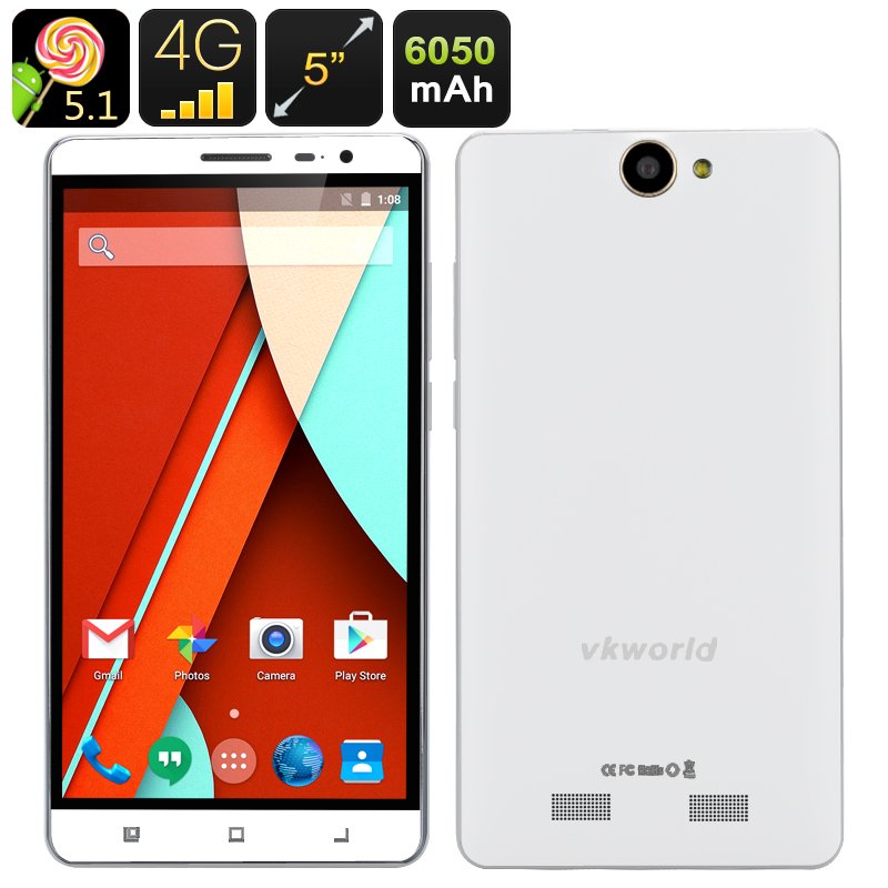 VKWorld VK6050 4G Smartphone (White)