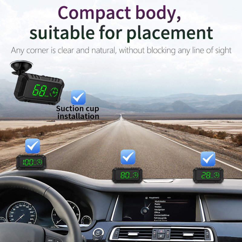 G7 Car Hud GPS Head Up Display Projector Digital Overspeed Warning Alarm 