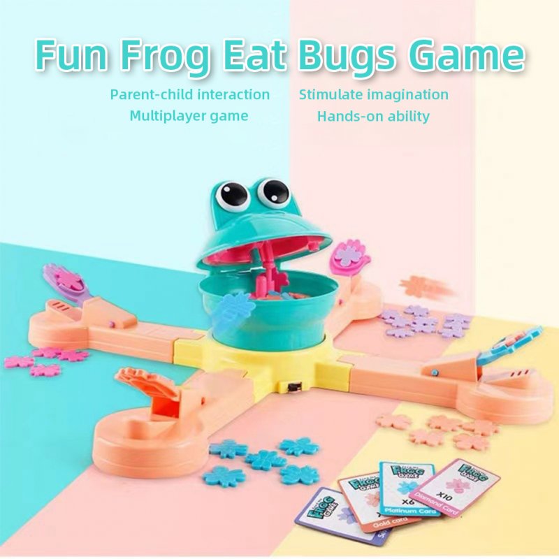 Feed Frog Board Game Frog Eating Bugs Multiplayer Game Family Friend Party Interactive Toys For Boys Girls Gifts 