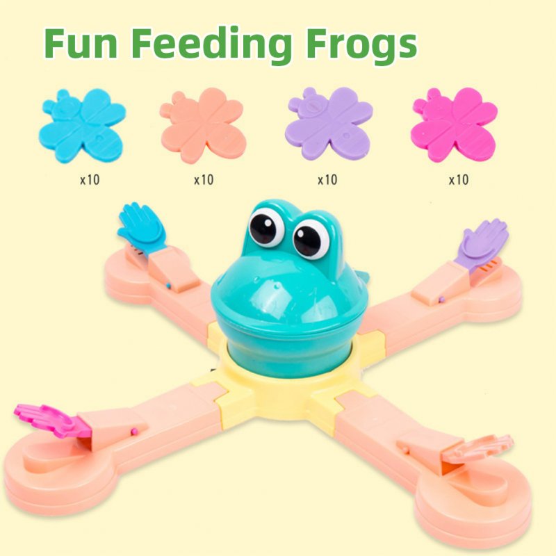 Feed Frog Board Game Frog Eating Bugs Multiplayer Game Family Friend Party Interactive Toys For Boys Girls Gifts 