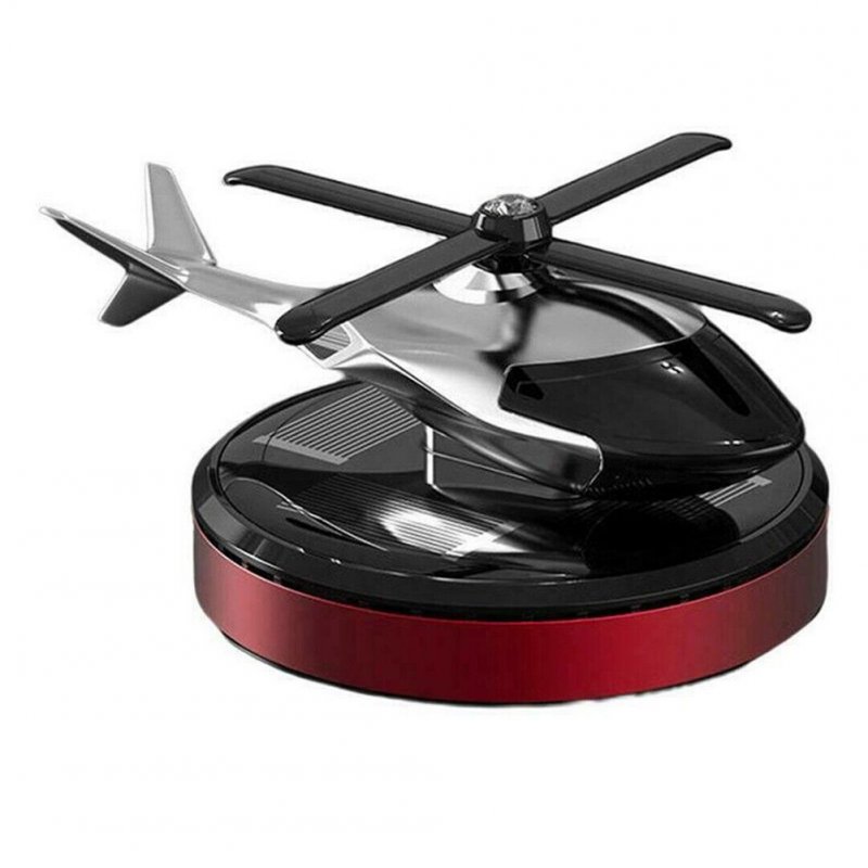 Solar Energy Rotating Helicopter Aroma Diffuser Car Air Freshener Perfume Aromatherapy Ornaments 