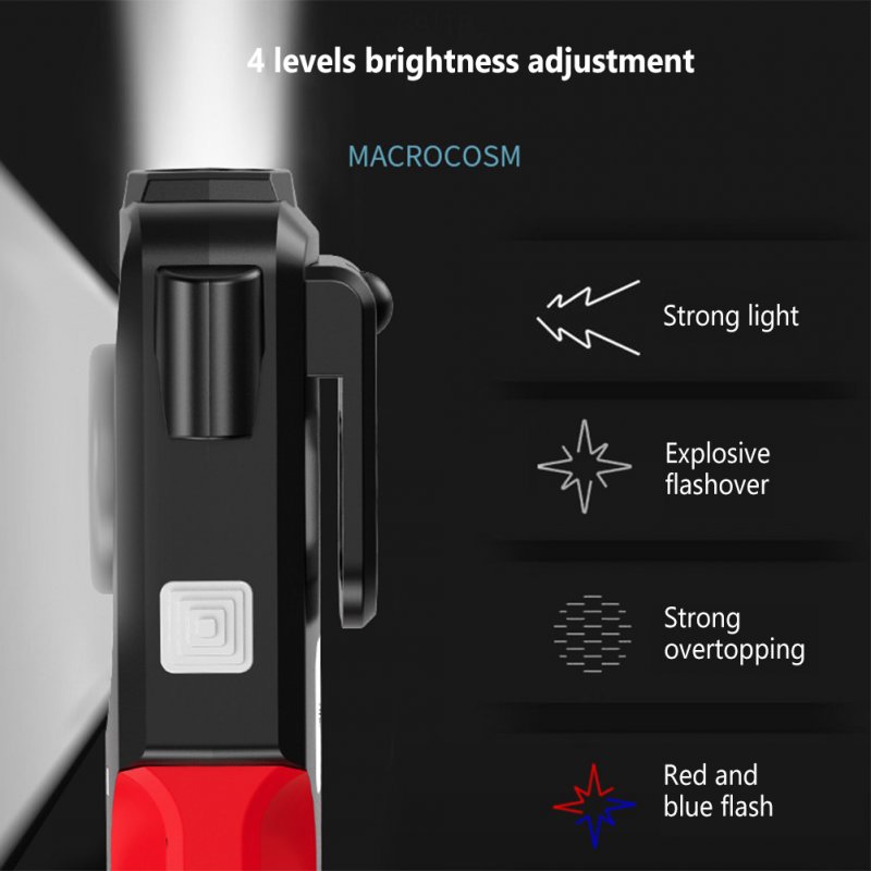 Led Work Light Outdoor Emergency Safety Hammer Strong Light Flashlight Inspection Lamps 