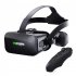 VR Glasses Smart Virtual Reality Glasses Helmet 4k Movie Panoramic Lenses Compatible for IOS Android J20 y1 Black