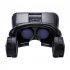VR Glasses Smart Virtual Reality Glasses Helmet 4k Movie Panoramic Lenses Compatible for IOS Android J20 y1 Black