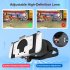 VR Headset 3D VR Glasses with Adjustable Head Strap Compatible for Switch Oled Game Consoles