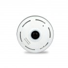 VR360 Degree Panoramic Camera Wireless Monitor WIFI Network Remote HD Home Night Vision white AU Plug