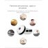 VR360 Degree Panoramic Camera Wireless Monitor WIFI Network Remote HD Home Night Vision white AU Plug