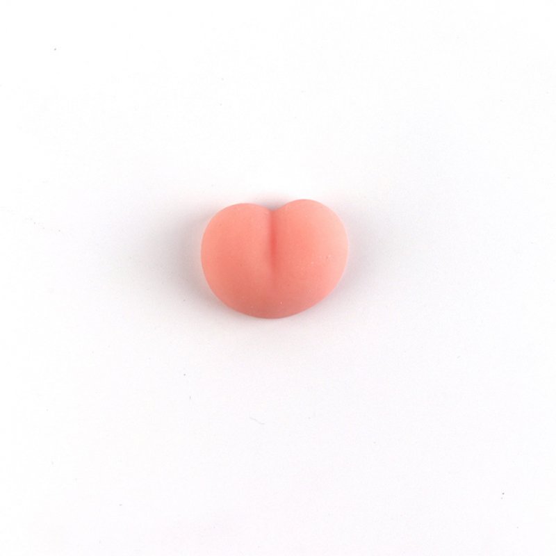 Relieve  Stress  Peach  Butt  Toy Three-dimensional Peach Squeeze Soft Plastic Cute Toy Rose red
