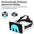 VRShinecon G11 VR Headset VR Goggles Headset With Adjustable High Definition Lens 3D Experience Compatible For Switch Game Console Blue and white