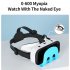 VRShinecon G11 VR Headset VR Goggles Headset With Adjustable High Definition Lens 3D Experience Compatible For Switch Game Console Blue and white